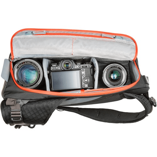 MindShift Gear PhotoCross 10 Sling Camera Bag - Lightweight & Water-Resistant Crossbody Bag for DSLR & Mirrorless Cameras (Orange Ember) - Perfect for Travel, Hiking & Street Photography