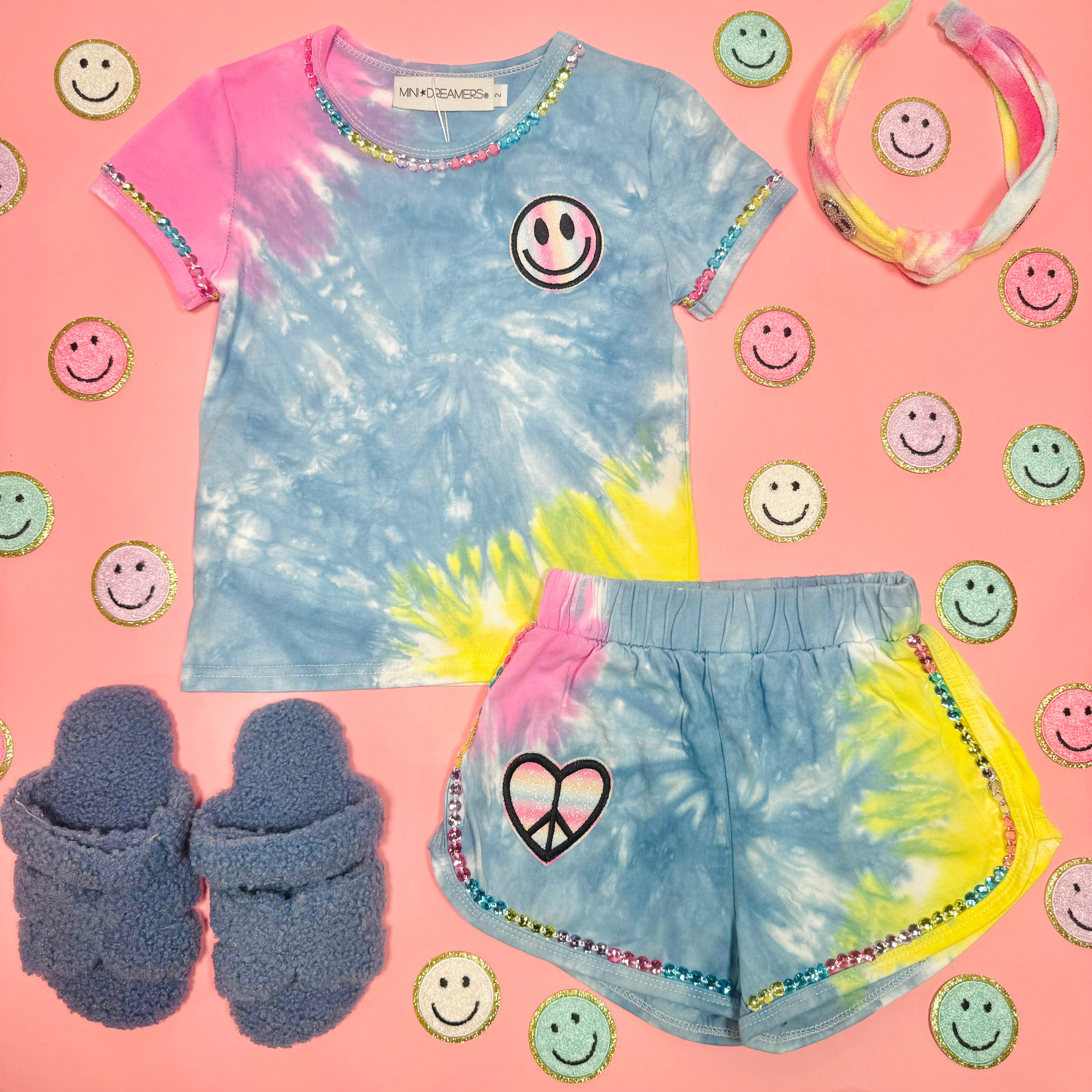 Stylish Hazel Tie Dye Top and Shorts Set for Women | Trendy Matching Outfit for Summer, Beach, and Casual Wear