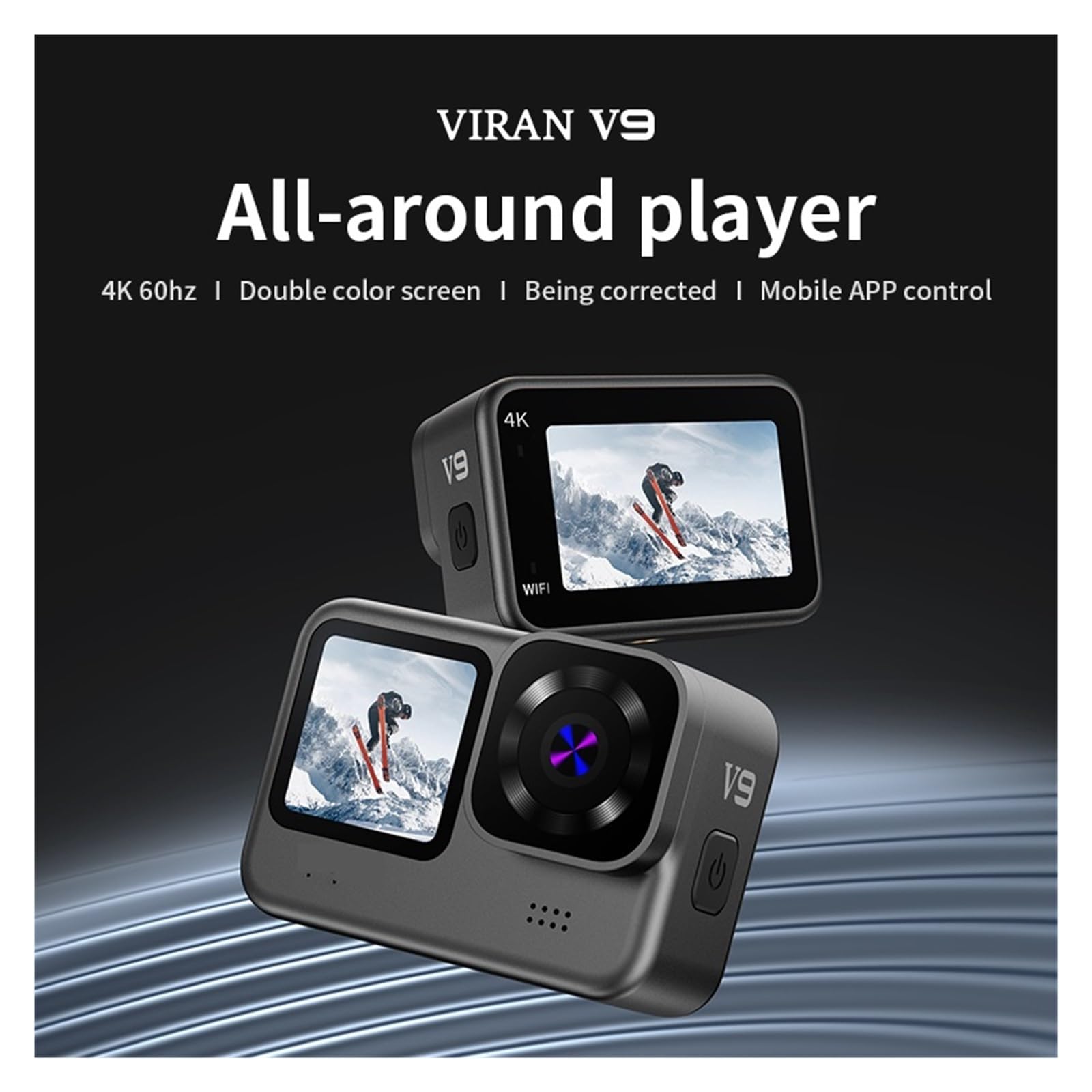 **MZZYG 4K Action Camera with Stabilizer, 2.4