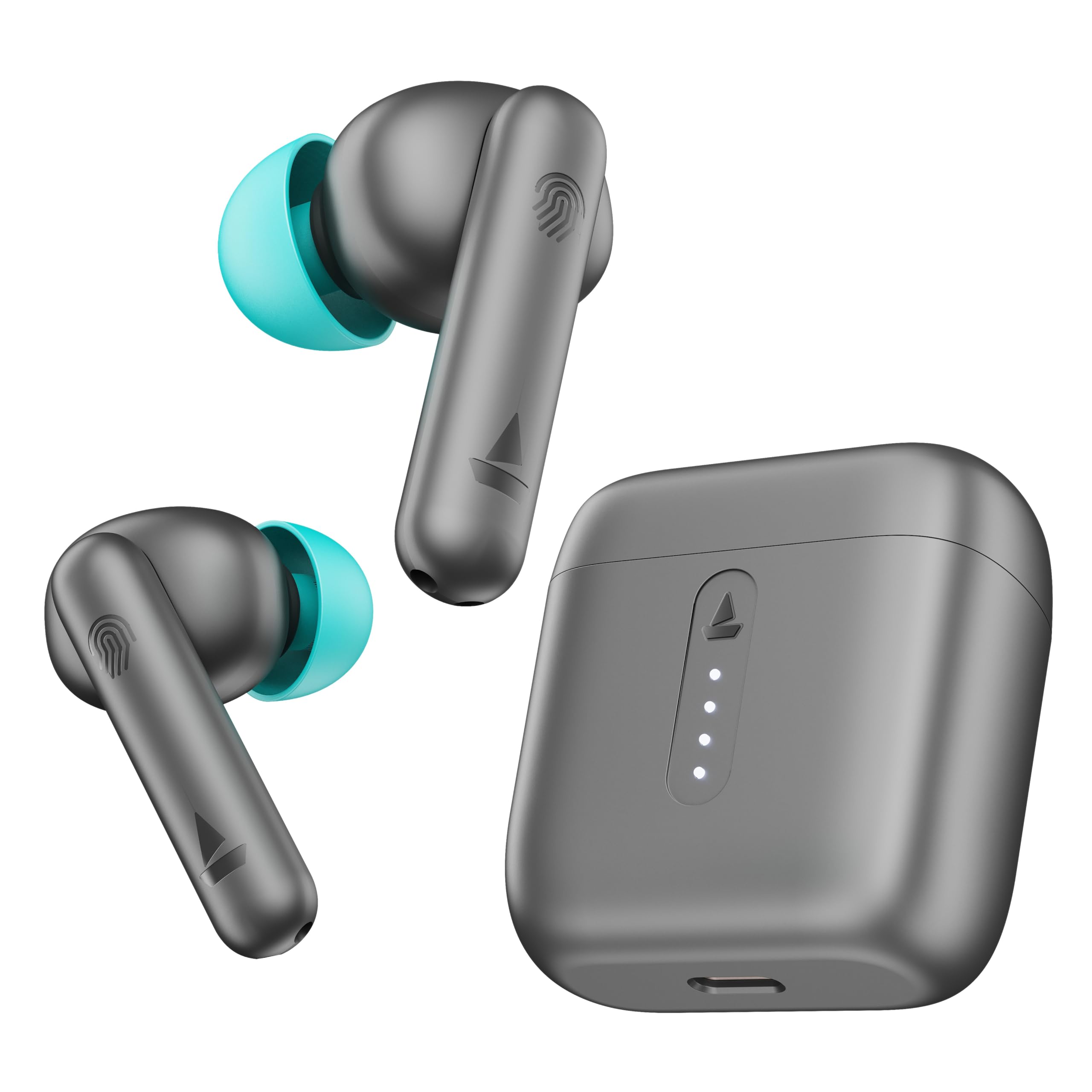 **Airdopes 141 Bluetooth Truly Wireless Earbuds with 42H Playtime, Low Latency Gaming Mode, ENx Tech, IWP, IPX4 Waterproof, Touch Controls (Cider Cyan) – Perfect for Workouts, Commuting & Gaming**