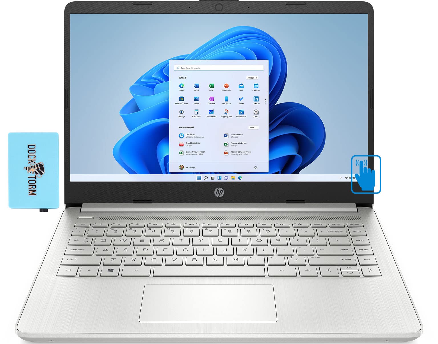 HP 14-DQ2039 Laptop - Intel Core i3-1115G4, 8GB RAM, 1TB SSD, 14