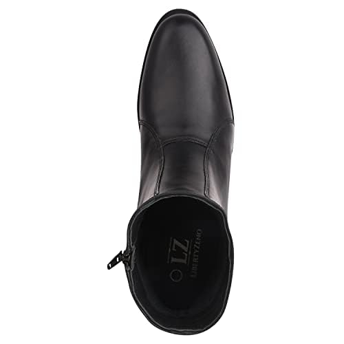 **LIBERTYZENO Men's Plain & Snake Print Leather Retro Dress Boots - High Ankle Vintage Boots for Easter Gifts, Casual & Formal Wear, Office & Party Outfits**
