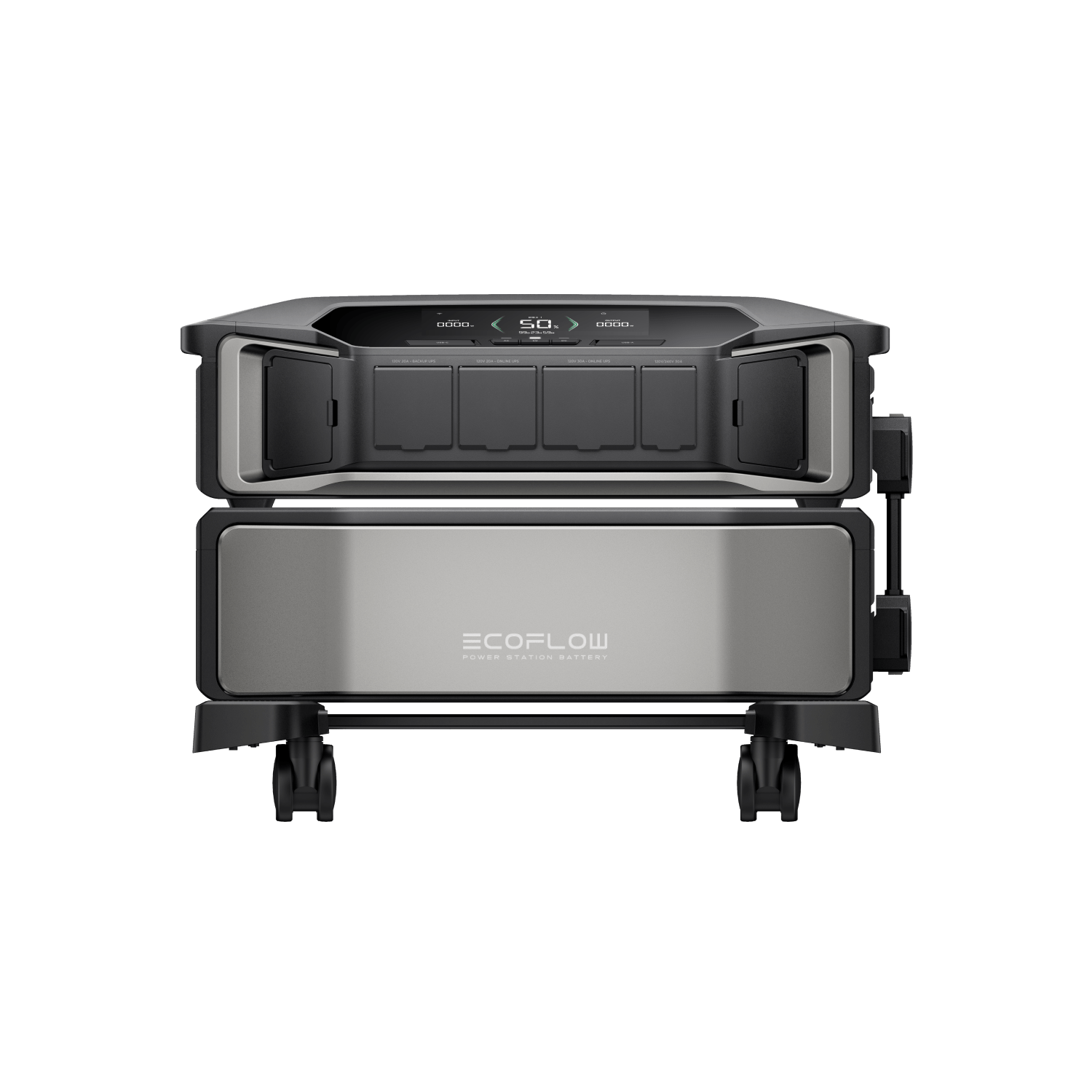 EcoFlow DELTA Pro Ultra Whole Home Backup Power Station - 3000W Solar Generator for Emergency, Camping & Off-Grid Living | Portable Battery with Expandable Capacity & Fast Charging
