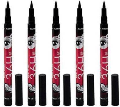 AIR BEAUTY Long Lasting Black Eyeliner Set - 5 Piece (12.5g) Waterproof Smudge-Proof Makeup Kit for Dramatic Eye Looks - Perfect for Parties, Weddings & Night Out Makeup
