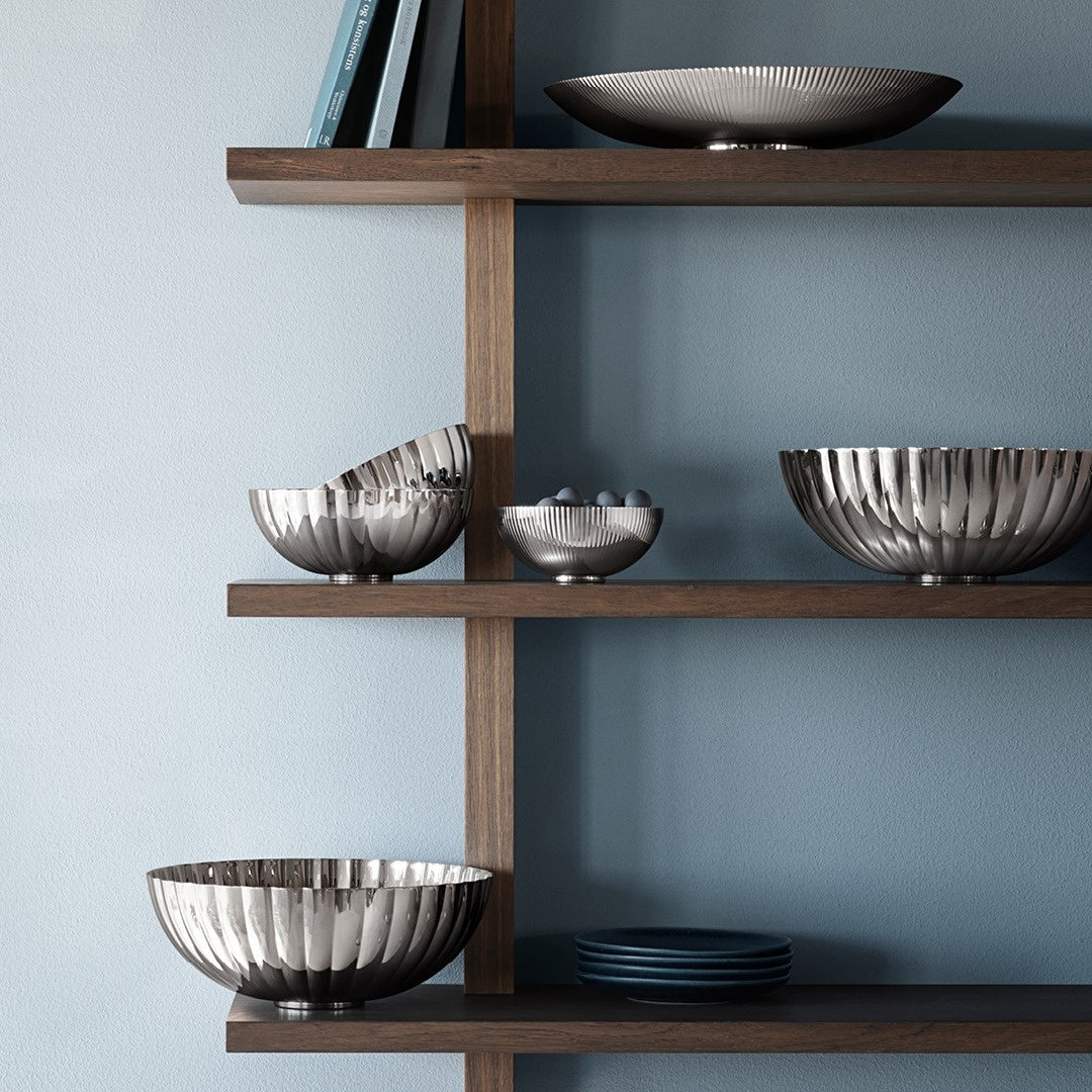 Georg Jensen Bernadotte Bowl - Elegant Scandinavian Serving Bowl for Fruit, Salad & Desserts - Perfect for Dining, Entertaining & Home Decor