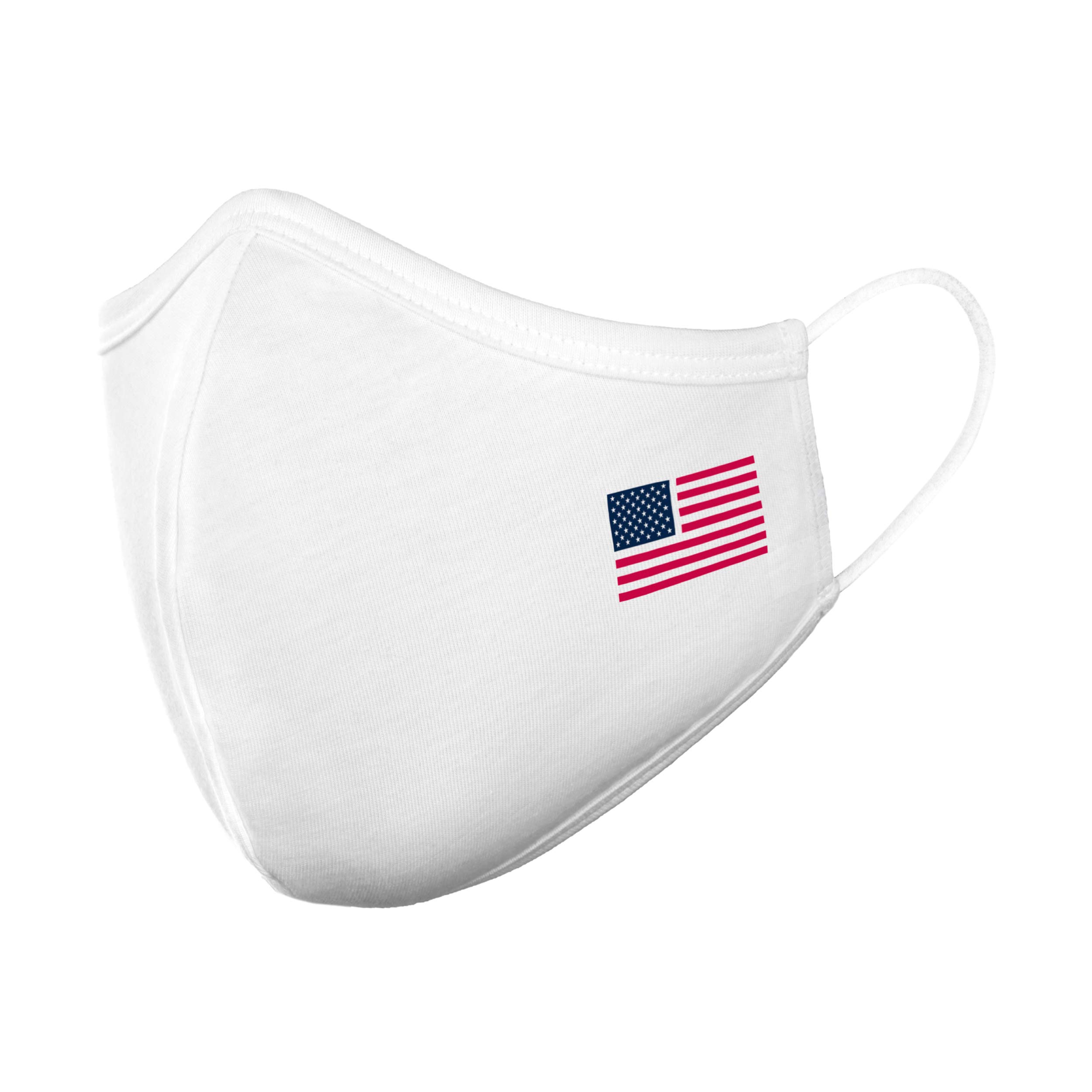 StringKing American Flag Cloth Face Mask - Made in USA - Washable & Reusable Face Cover for Kids & Adults - Perfect for School, Work, Travel & Outdoor Activities