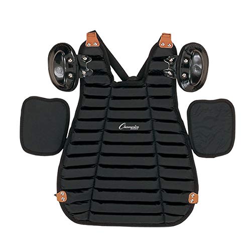 Inside Body Umpire Chest Protector - Black | Baseball & Softball Umpire Protective Gear for Safe Game Officiating