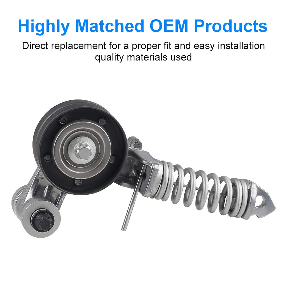 **WATERWICH Drive Belt Tensioner Compatible with Chevy Cruze, Sonic, Trax & Buick Encore 1.4L - Replacement for 25195388, 55565236 - Perfect for Engine Maintenance & Smooth Performance**