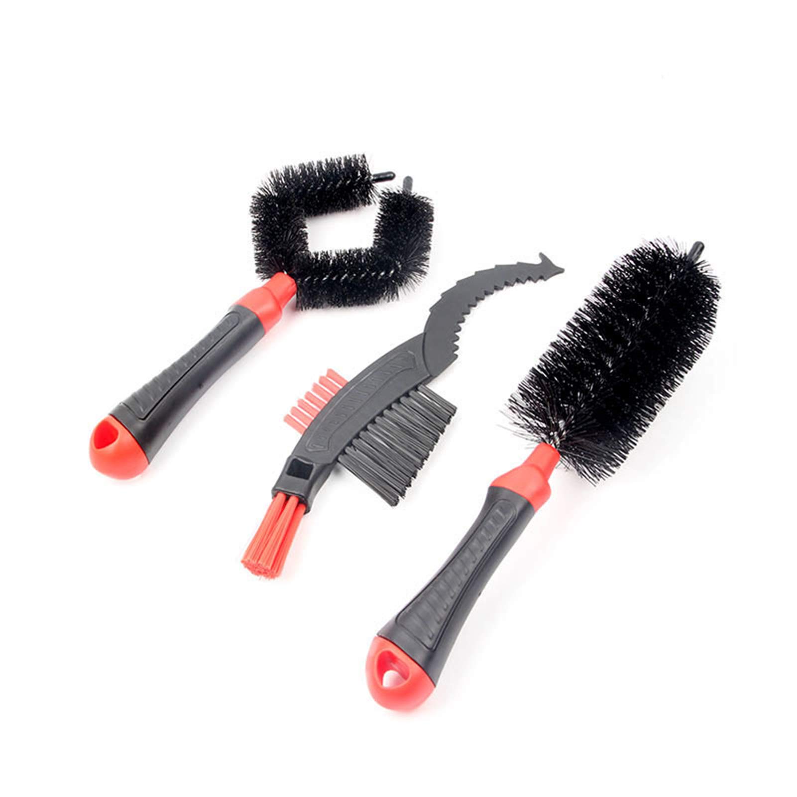 LINASHI 3Pcs Bike Brush Set - Motorcycle & Bicycle Cleaning Kit for Flywheel, Chain & Gears - Durable Bike Maintenance & Repair Tools for Cycling Enthusiasts (Perfect for Road Bikes, Mountain Bikes & Commuter Bikes)