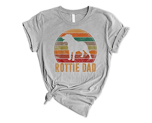 Funny Rottweiler Dad T-Shirt - Best Gift for Dog Lovers & Father's Day - Cool Casual Wear for Men - Perfect for Pet Owners, Dog Parks & Family Gatherings