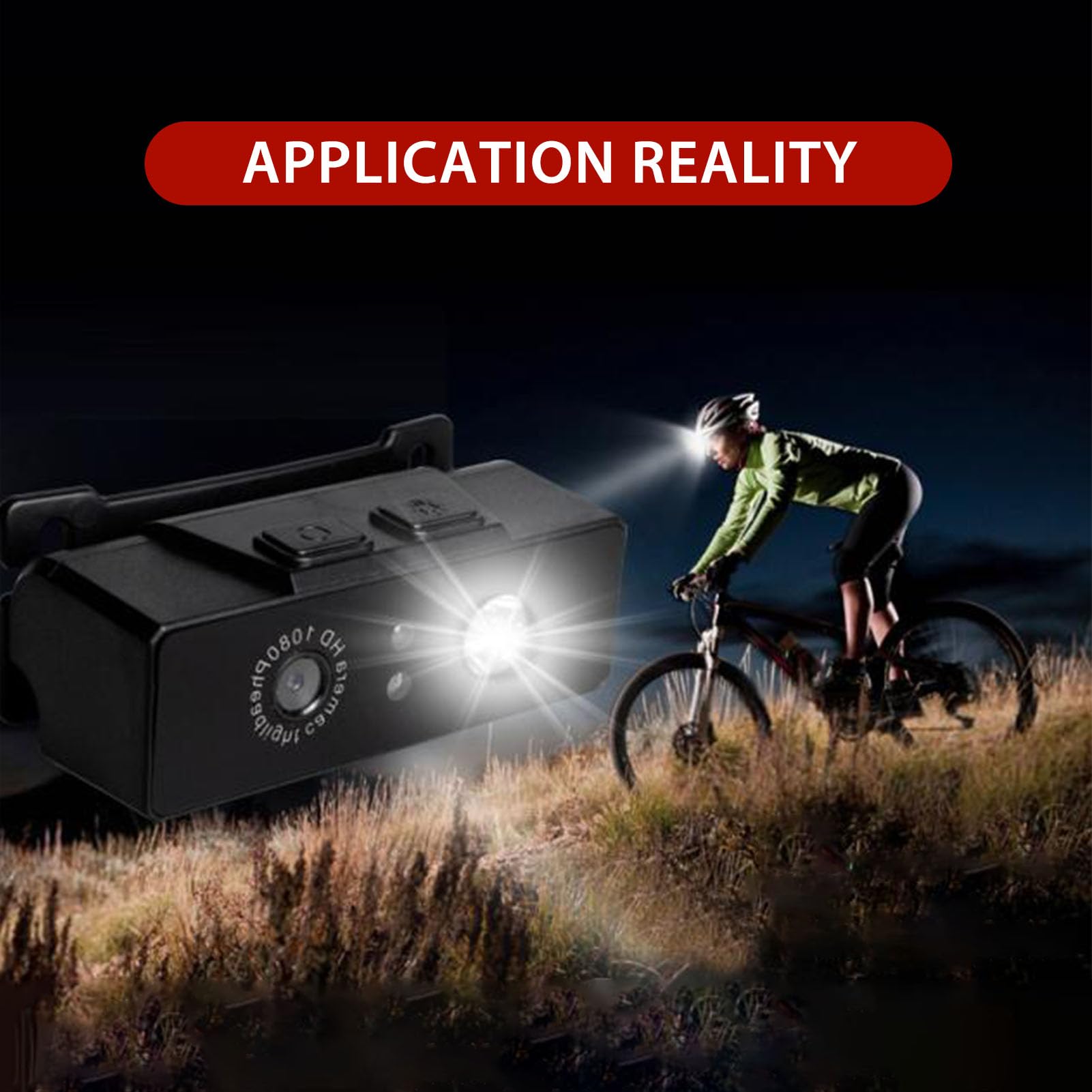 Annadue 1080P Wearable Action Camera with Gesture Sensor Light, 1800mAh Battery & 45° Angle Adjustment - Hands-Free Vlogging Camera for Outdoor Sports, Travel Adventures, Cycling, Skiing & Extreme Activities (Black)