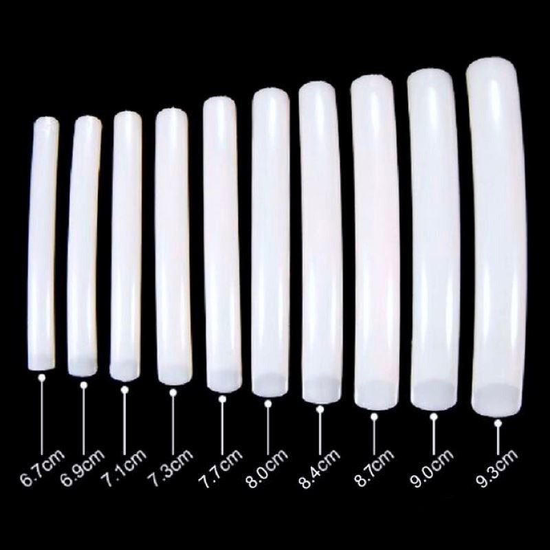 Extra Long Square Nail Tips - 10pcs Pack for Acrylic Nails, Gel Extensions & DIY Manicures - Perfect for Salon Professionals & Home Nail Art