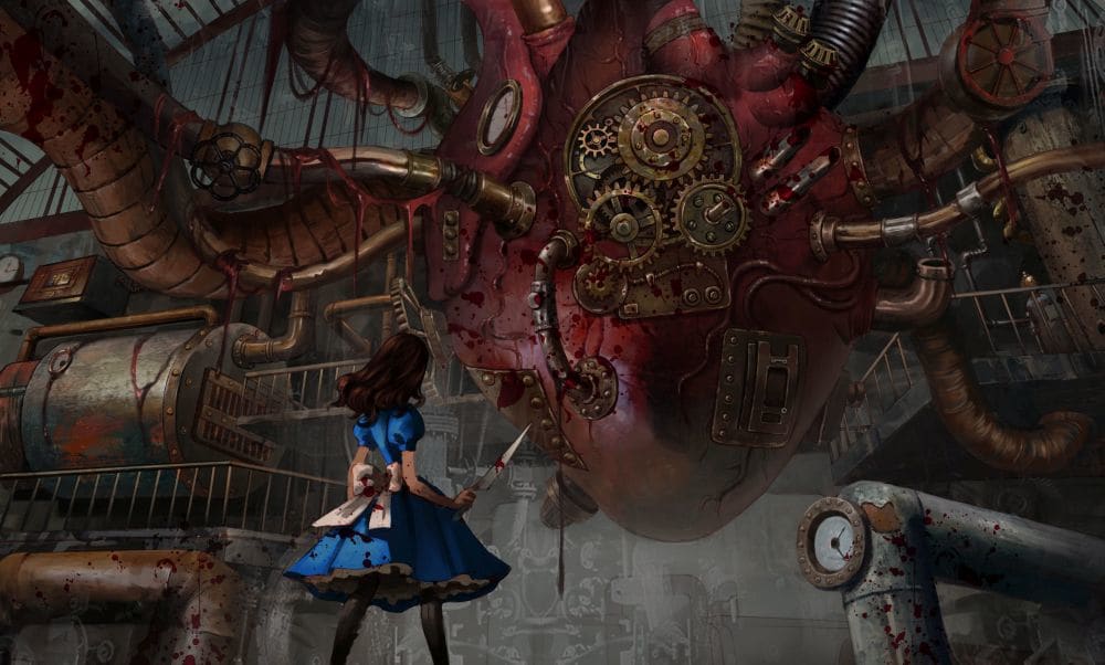 Mechanical Heart Art Print - Steampunk Wall Decor for Living Room, Bedroom & Office | Unique Vintage Industrial Style Poster