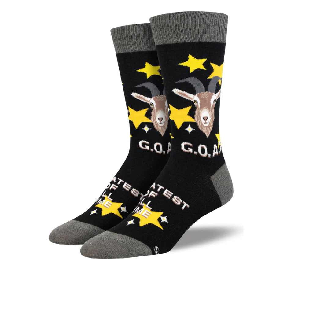 Premium Men's Goat Socks - Soft & Durable Wool Blend for Hiking, Outdoor & Everyday Wear - Socksmith Design for Comfort & Style