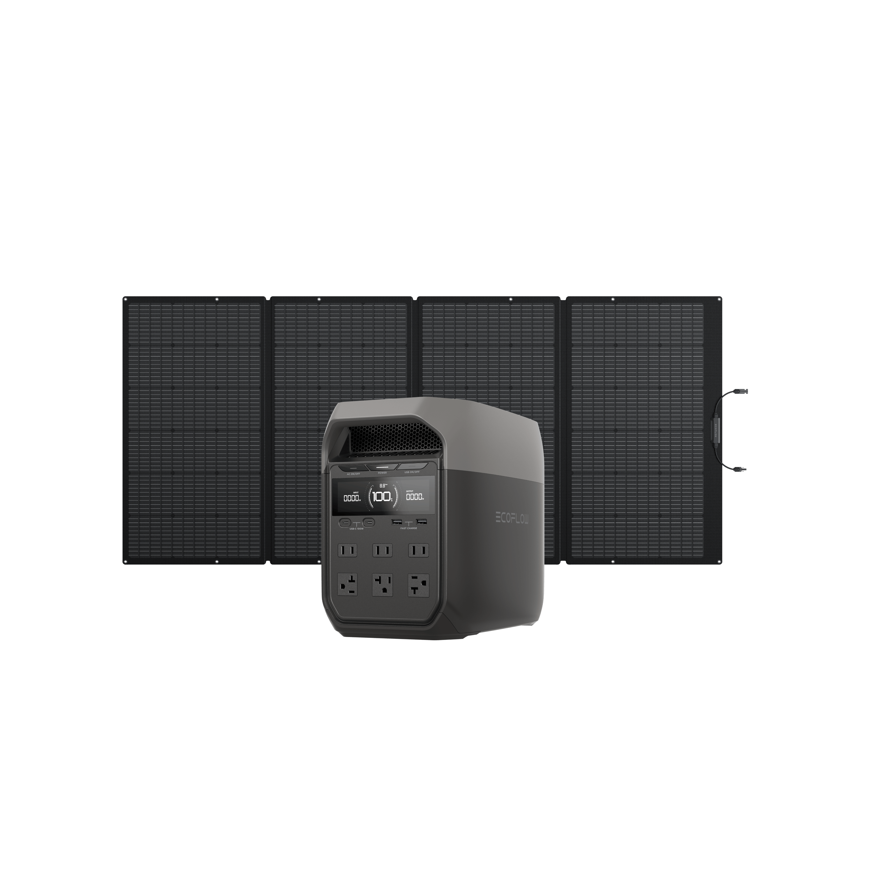 EcoFlow 400W Portable Solar Panel for Camping, RV & Off-Grid Power - Lightweight Foldable Solar Charger for Delta Pro/Delta Max Power Stations | Outdoor, Emergency & Home Backup Use