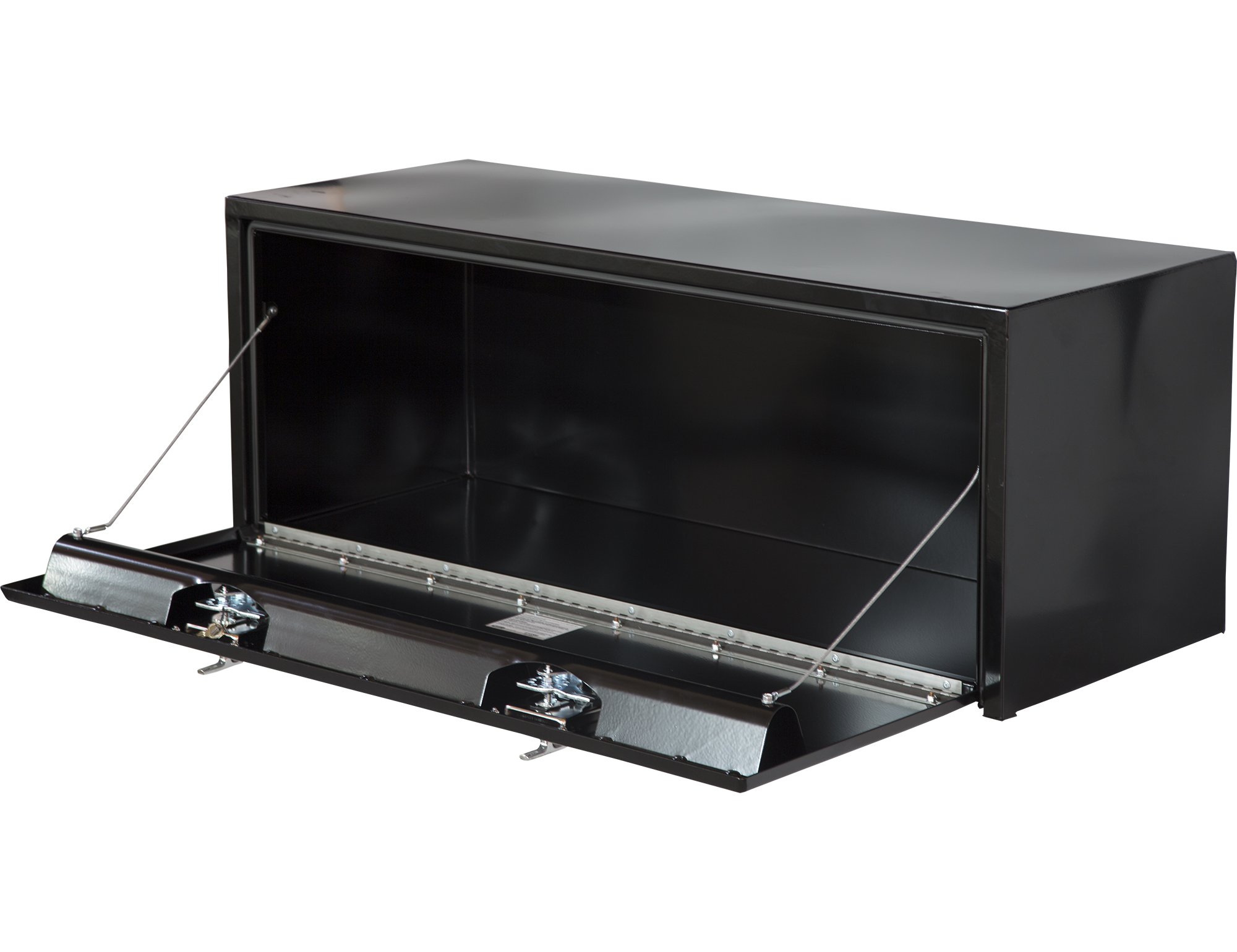 Buyers Products 1704315 Black Steel Underbody Truck Tool Box with Lockable T-Handle Latch - 24x24x60 Inch Heavy Duty Storage Chest | Made in USA | Perfect for Truck Bed Organization, Work Tools & Equipment Storage