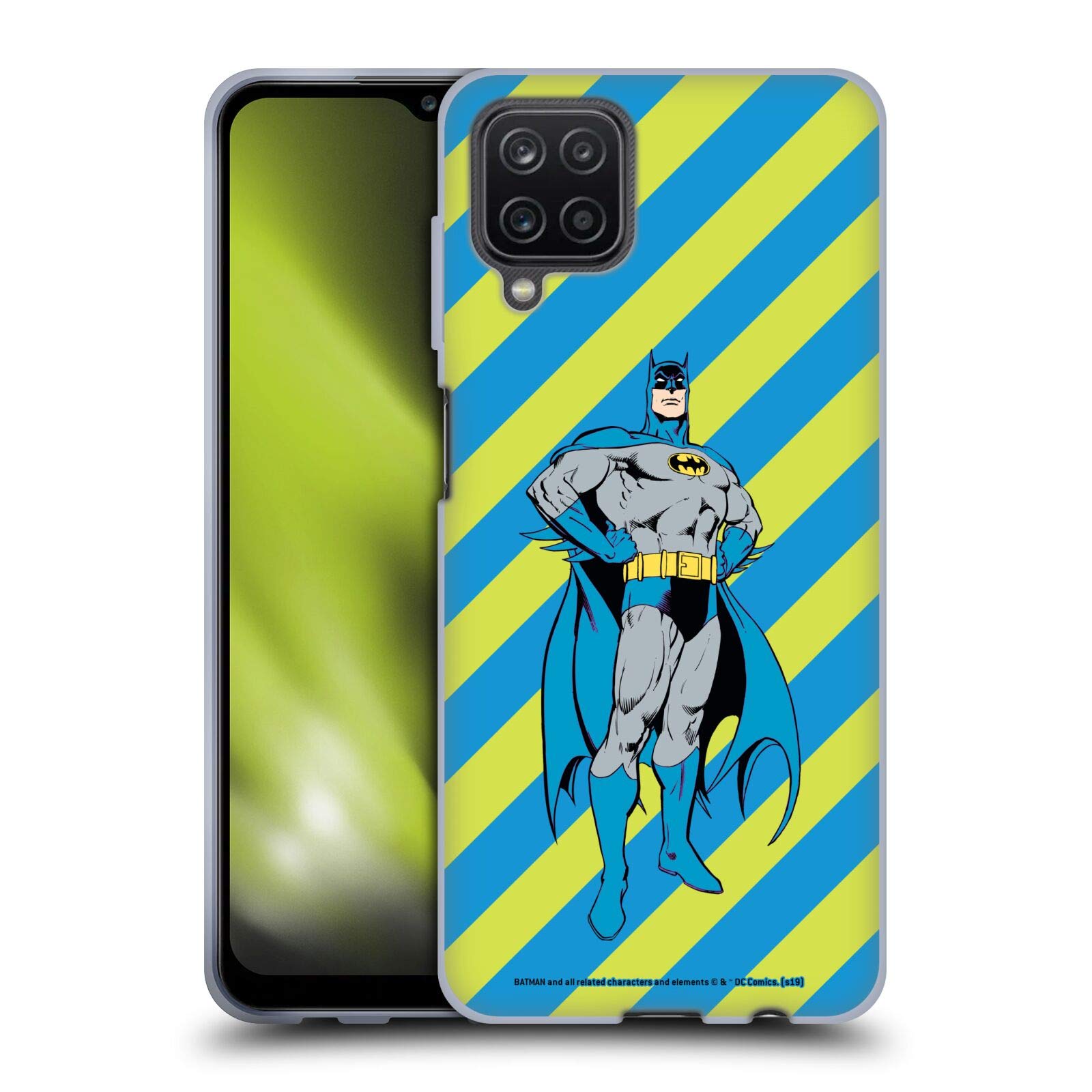 Batman DC Comics Vintage Gel Case for Samsung Galaxy A12 (2020) - Officially Licensed, Fashionable Design, Perfect for Daily Use and Superhero Fans