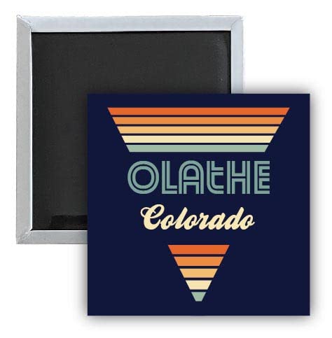 Vintage Colorado 2.5 x 2.5-Inch Retro Fridge Magnet - Olathe Souvenir Collectible for Refrigerators, Lockers & Metal Surfaces - Perfect for Travel Memories & Home Decor