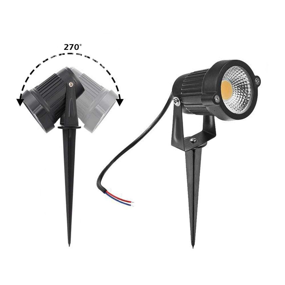 10PCS 12V LED Waterproof Outdoor Garden Spotlights - IP65 Waterproof Landscape Flood Lights for Yard, Pathway, Patio, and Garden Lighting