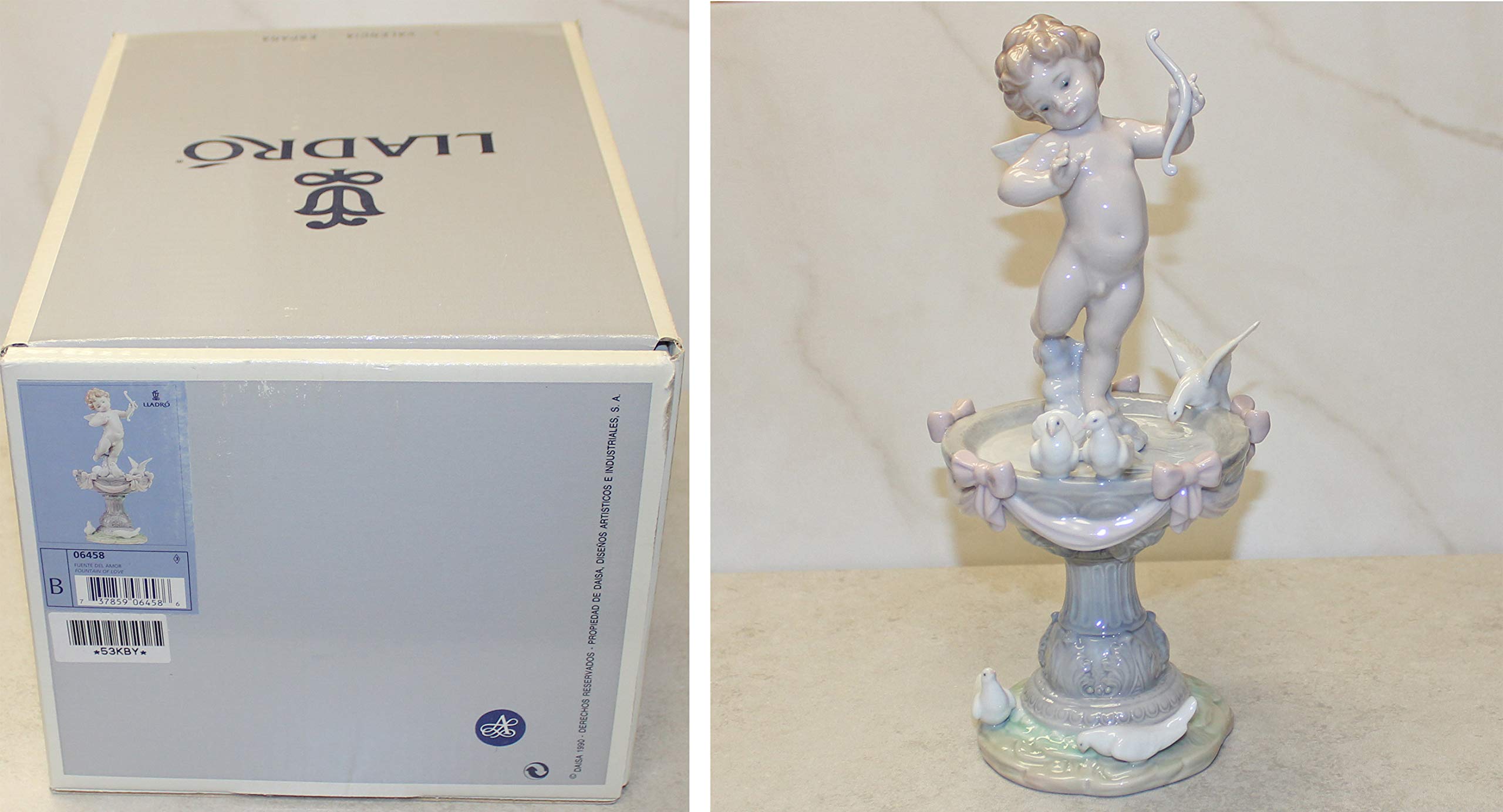 Lladro Fountain of Love Porcelain Figurine - Elegant Home Decor, Wedding Gift & Collectible for Romantic Occasions