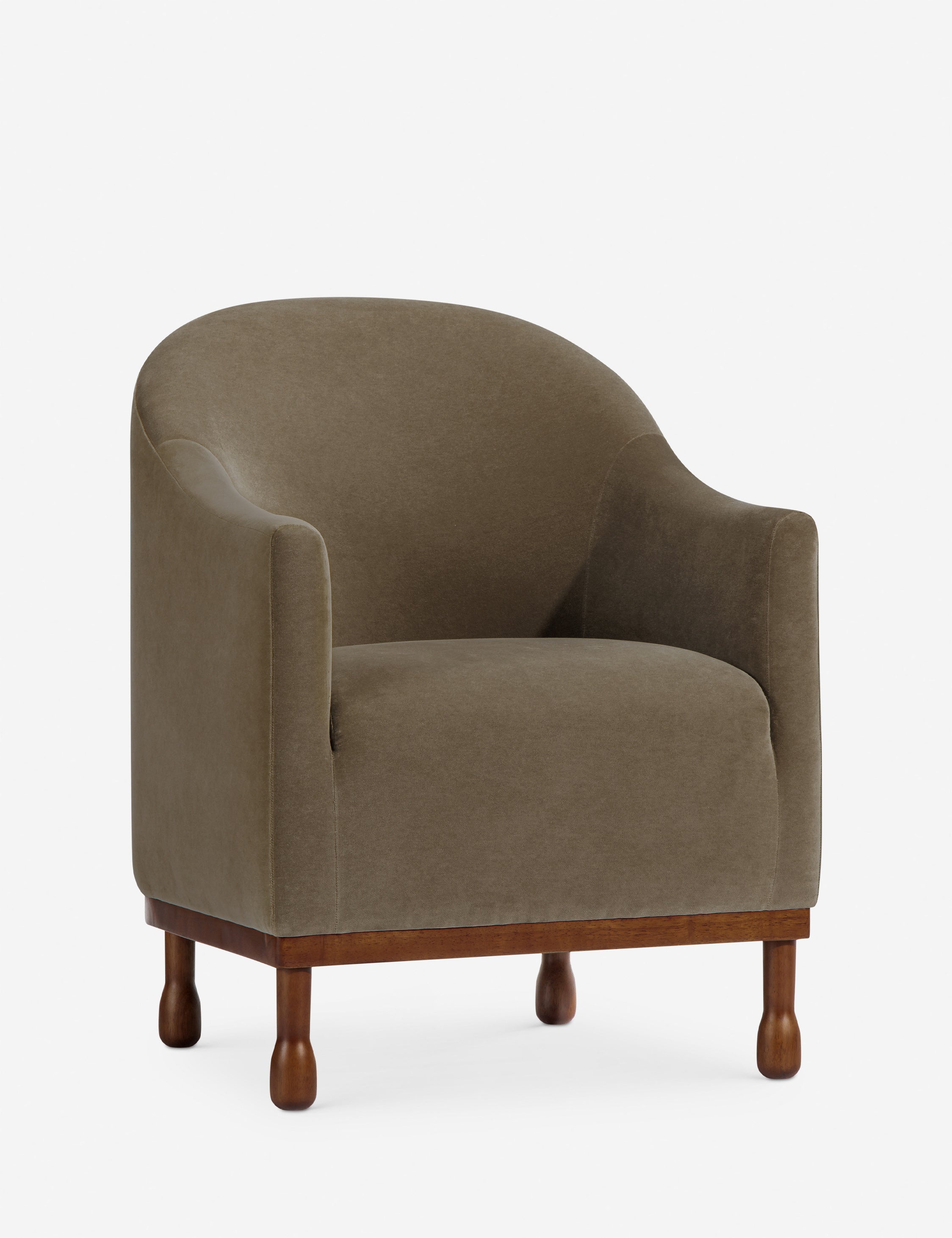 Gavin Accent Chair by Black Birch Homes x Co.House Designs - Modern Mid-Century Lounge Chair for Living Room, Bedroom & Office - Stylish Comfortable Reading Chair with Wooden Legs