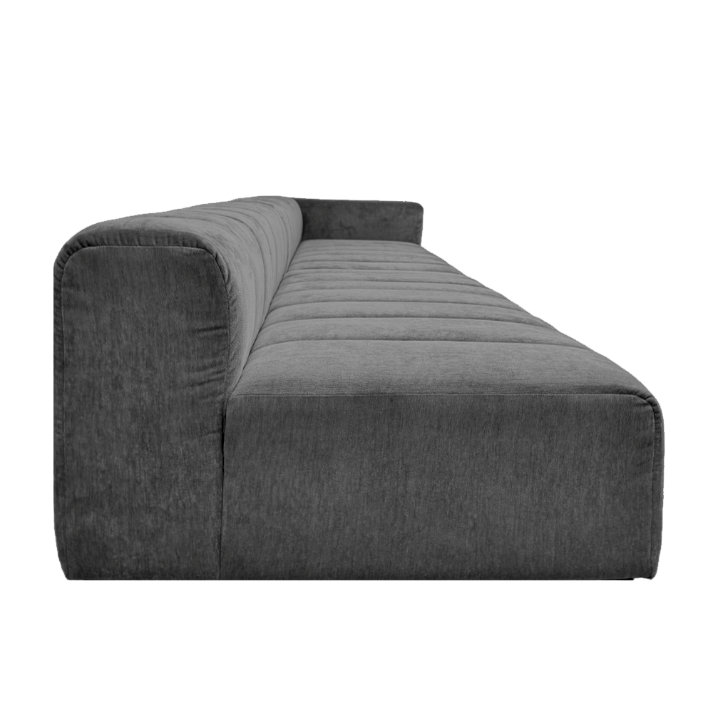 Luxury Marlon Velvet Chaise Sectional Sofa - Modern Upholstered Living Room Furniture for Small Spaces | Perfect for Apartments, Lofts & Home Theater Seating
