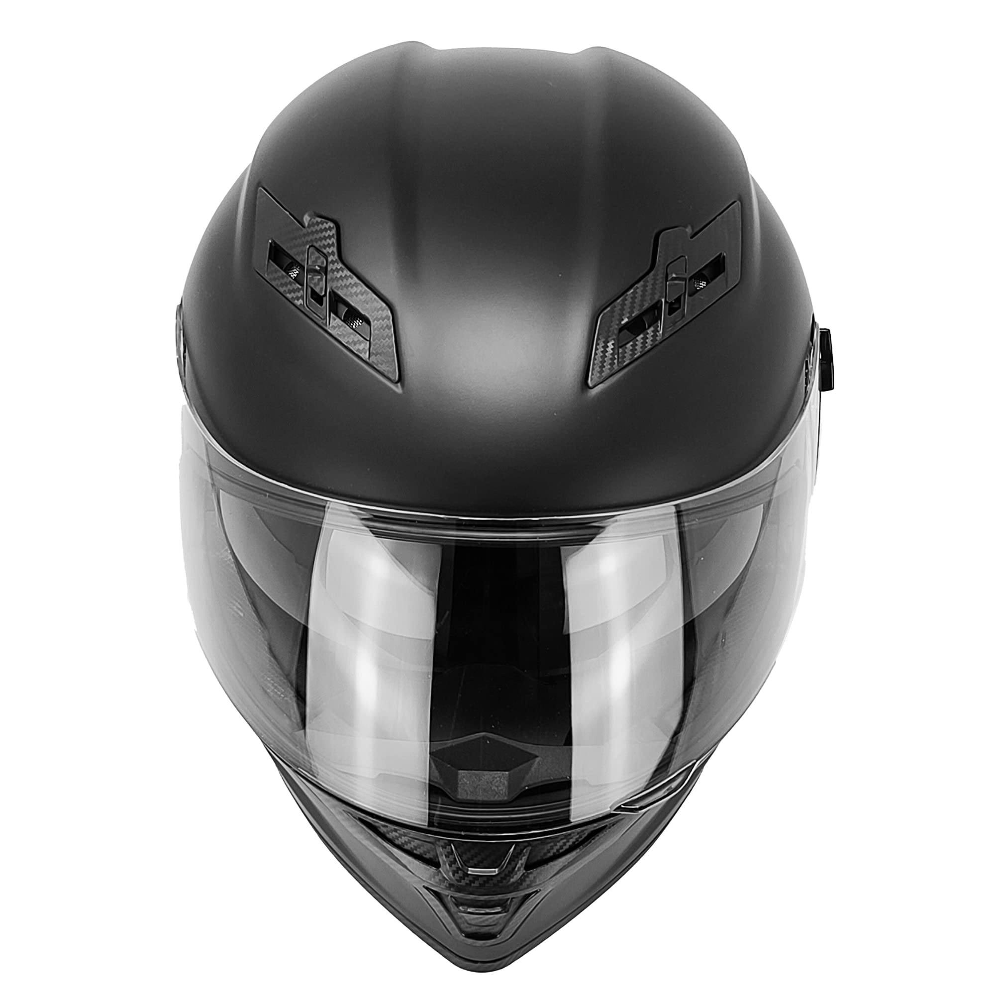 Bluetooth Motorcycle Helmet with Interchangeable Clear, Tinted & Iridium Visors - Hands-Free Communication for Safe Riding on Highways & Urban Roads