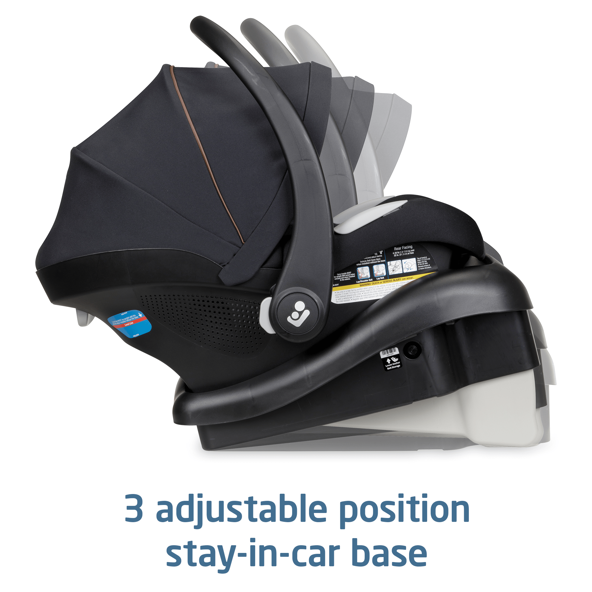 Maxi Cosi Mico Luxe Infant Car Seat with Vegan Leather Grip - Premium Baby Safety Car Seat for Newborns - Perfect for Travel, Shopping & Family Outings