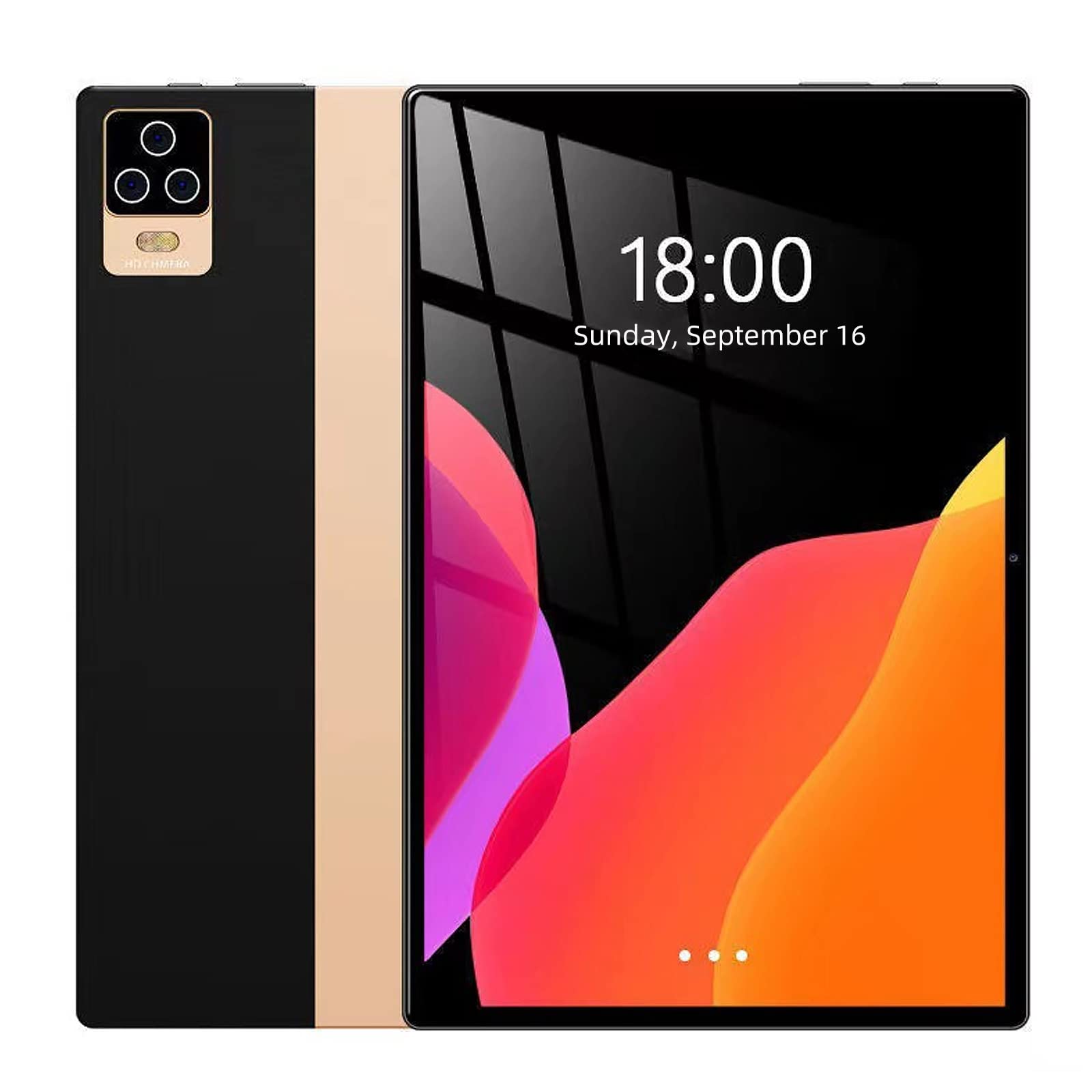 LNBEI 10.1 Inch Android Tablet - Octa-Core Processor, 3GB RAM, 32GB Storage, 1280x800 IPS HD Display, WiFi/5G/Bluetooth/GPS, Triple Camera - Perfect for Online Learning, Remote Work & Entertainment (Gold)