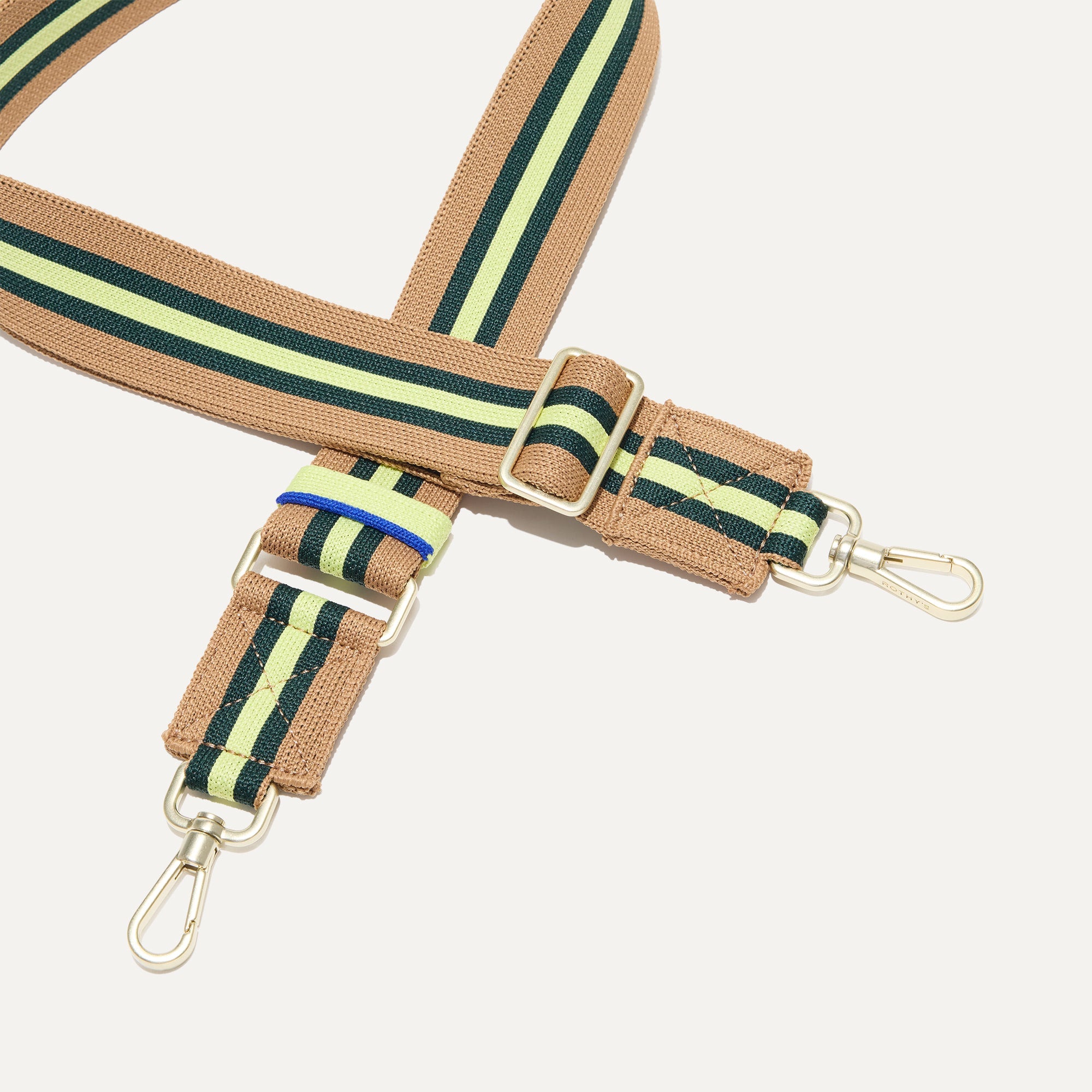 Neon Pine Stripe Crossbody Strap - Adjustable Shoulder Strap for Handbags, Purses & Totes - Perfect for Travel, Shopping & Everyday Use