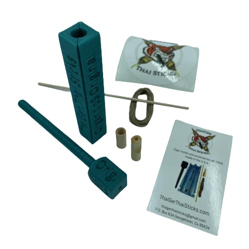 OrganitipS Original Thai Stick Mold Kit - ThaiGer Thai Sticks (Mold Kit with Base & Funnel Top) for Easy DIY Thai Stick Making | Perfect for Cannabis Enthusiasts & Home Growers