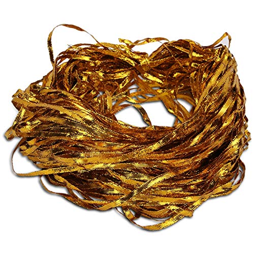 Elastic Hair Ties for Women & Girls - Fashionable Dreadlocks Hair Ropes, Ponytail Holders & Braid Accessories (Gold) | Perfect for Daily Use, Workouts, Yoga & Hair Styling
