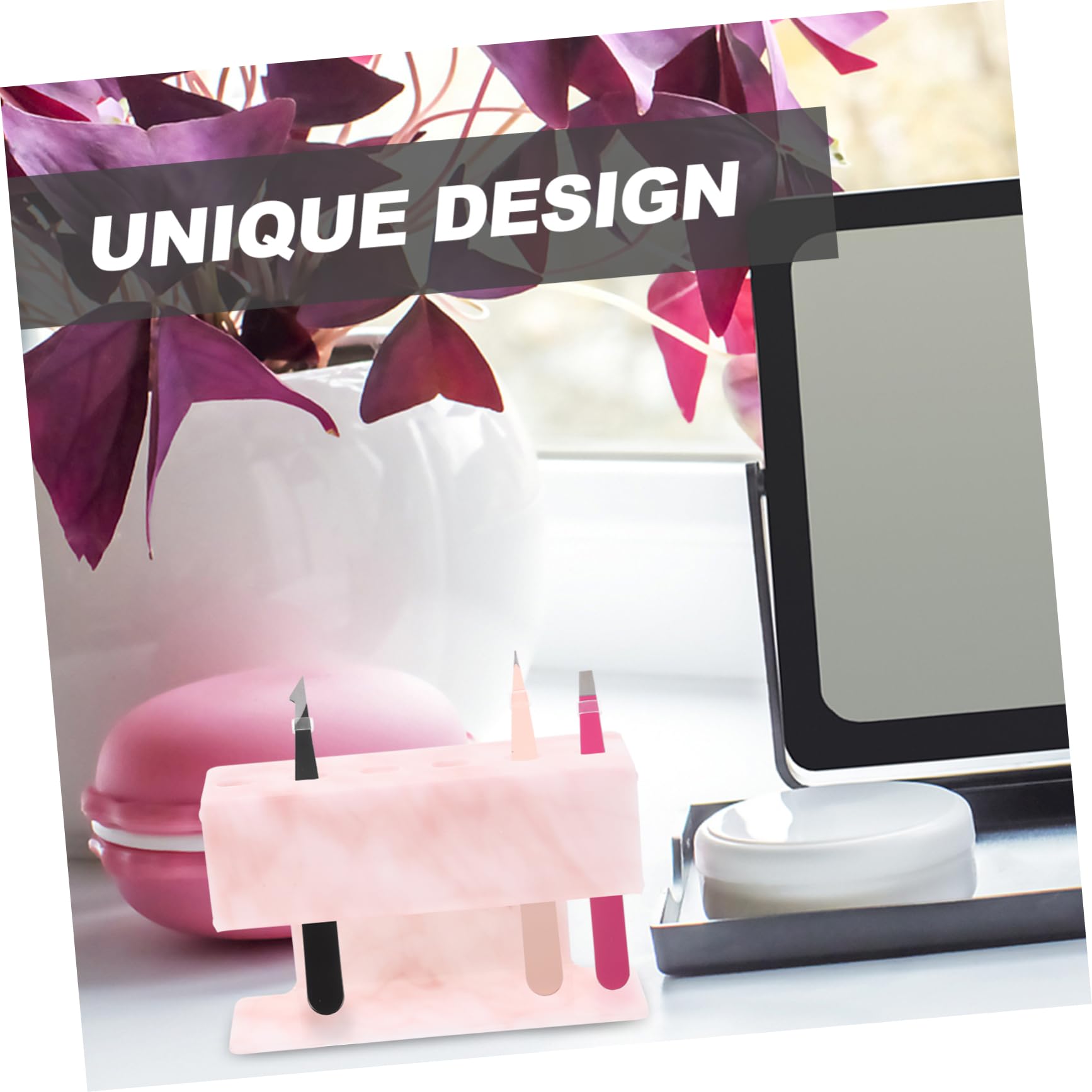 FOMIYES Eyelash Tweezer Holder & Organizer - Professional Lash Extension Storage Display Stand for Salon, Makeup Artists & Home Use - Perfect for Tweezers, Lashes & Beauty Tools Organization
