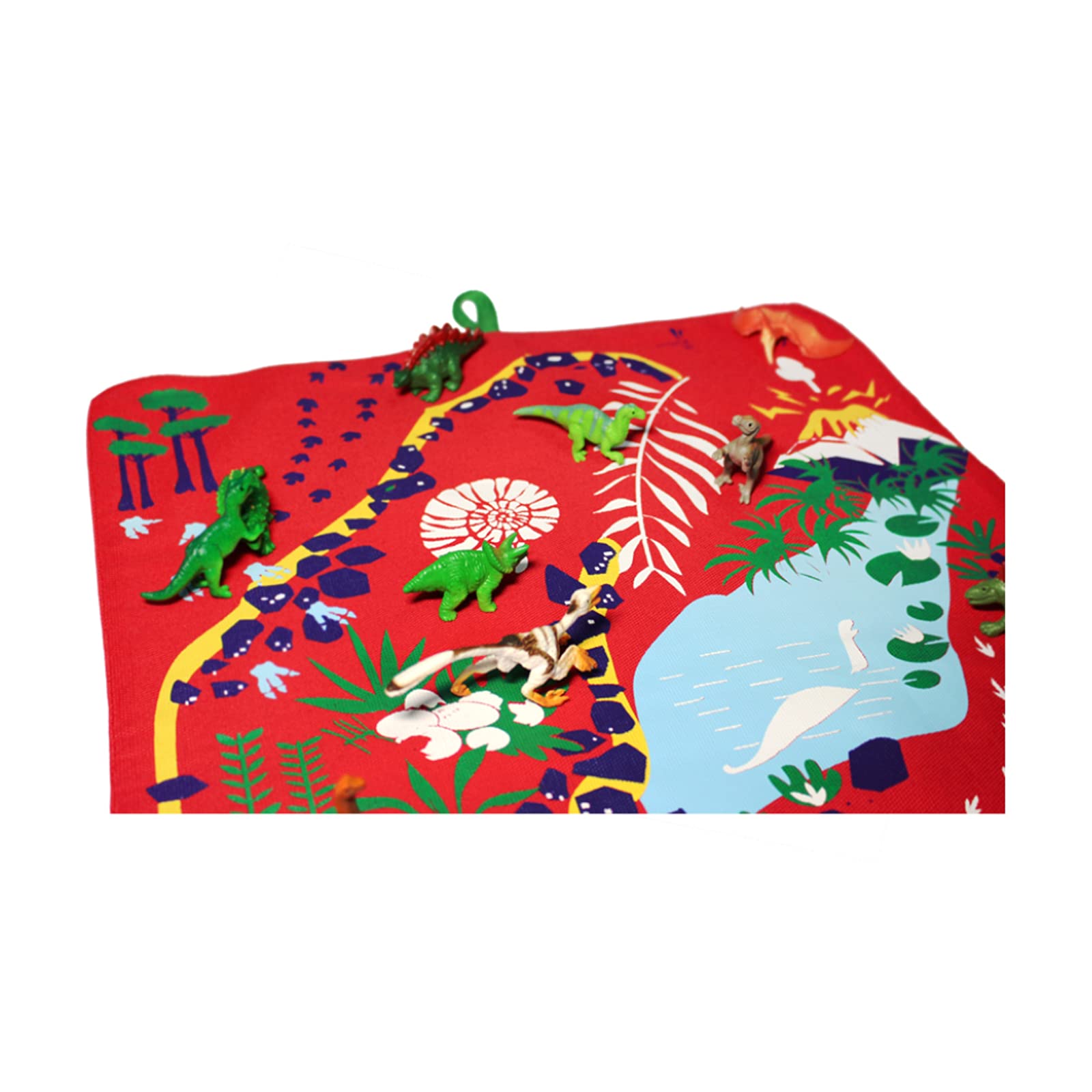XIMDOMADO Portable Roll Up Storage Play Mat for Kids - Dinosaur Design, Non-Toxic & Waterproof, Perfect for Nursery, Playroom & Travel - Great for Toys, Books & Baby Essentials Storage