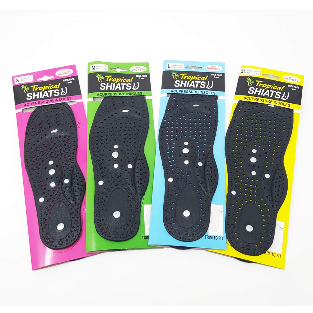 Daiwa Felicity Magnetic Orthopedic Insoles for Men & Women - Reflexology Massage Shoe Inserts with Arch Support - Relief for Peripheral Neuropathy & Foot Pain (Men's 6.5-8) - Perfect for Running, Walking & Daily Comfort