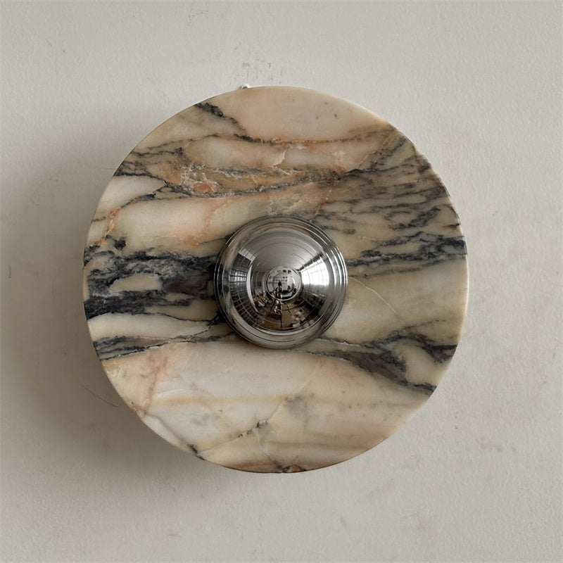Calacatta Marble Wall Sconce Light - Modern Gold Finish Bathroom Vanity Lighting for Bedroom, Hallway & Living Room Decor