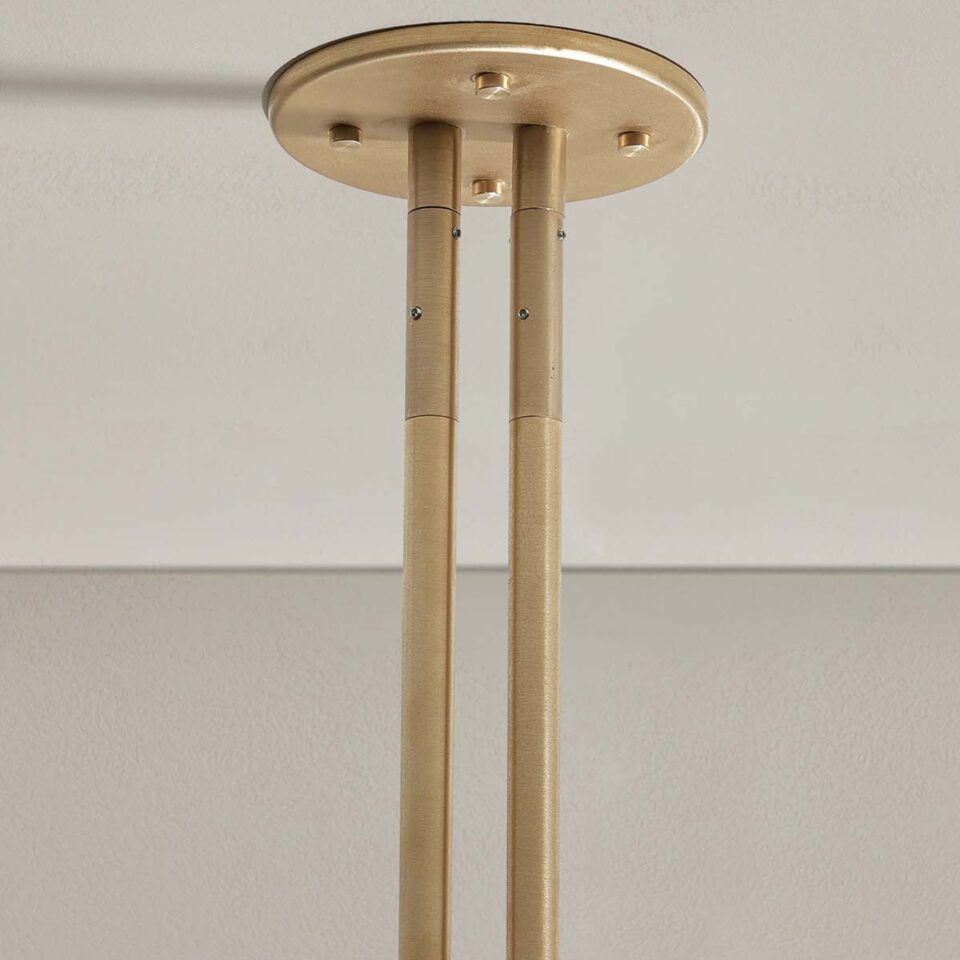 PRE ORDER MARZ DESIGNS Aurelia Double Pendant Light - Jade Onyx & Brass Finish | 2 Size Options | Perfect for Dining Room, Kitchen Island & Bedroom Lighting