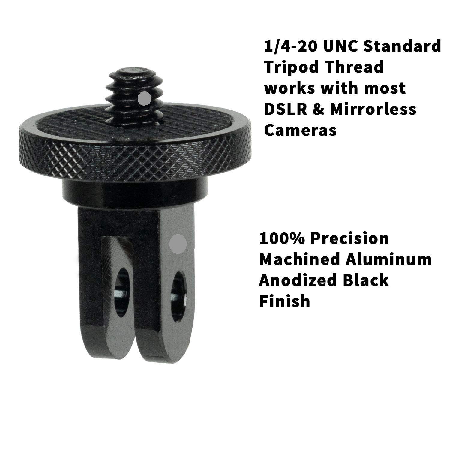 Peowuieu 1/4-20 Camera Mount Adapter - Aluminum Alloy Conversion Plate for DSLR/Mirrorless Cameras - Compatible with Tripods, Gimbals & Camera Accessories - Perfect for Photography, Videography & Vlogging