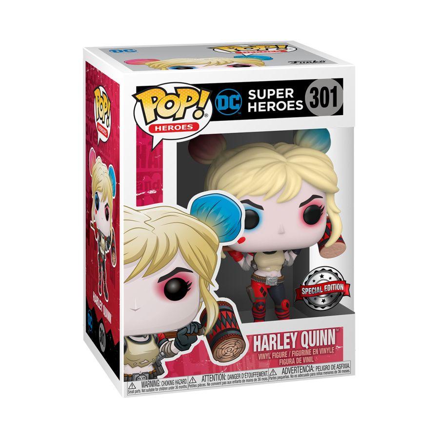 DC Super Heroes Pop! Vinyl Figure Harley Quinn with Mallet – Funko Pop! Collectible Toy for DC Fans, Perfect for Display, Gifts & Comic Book Collections