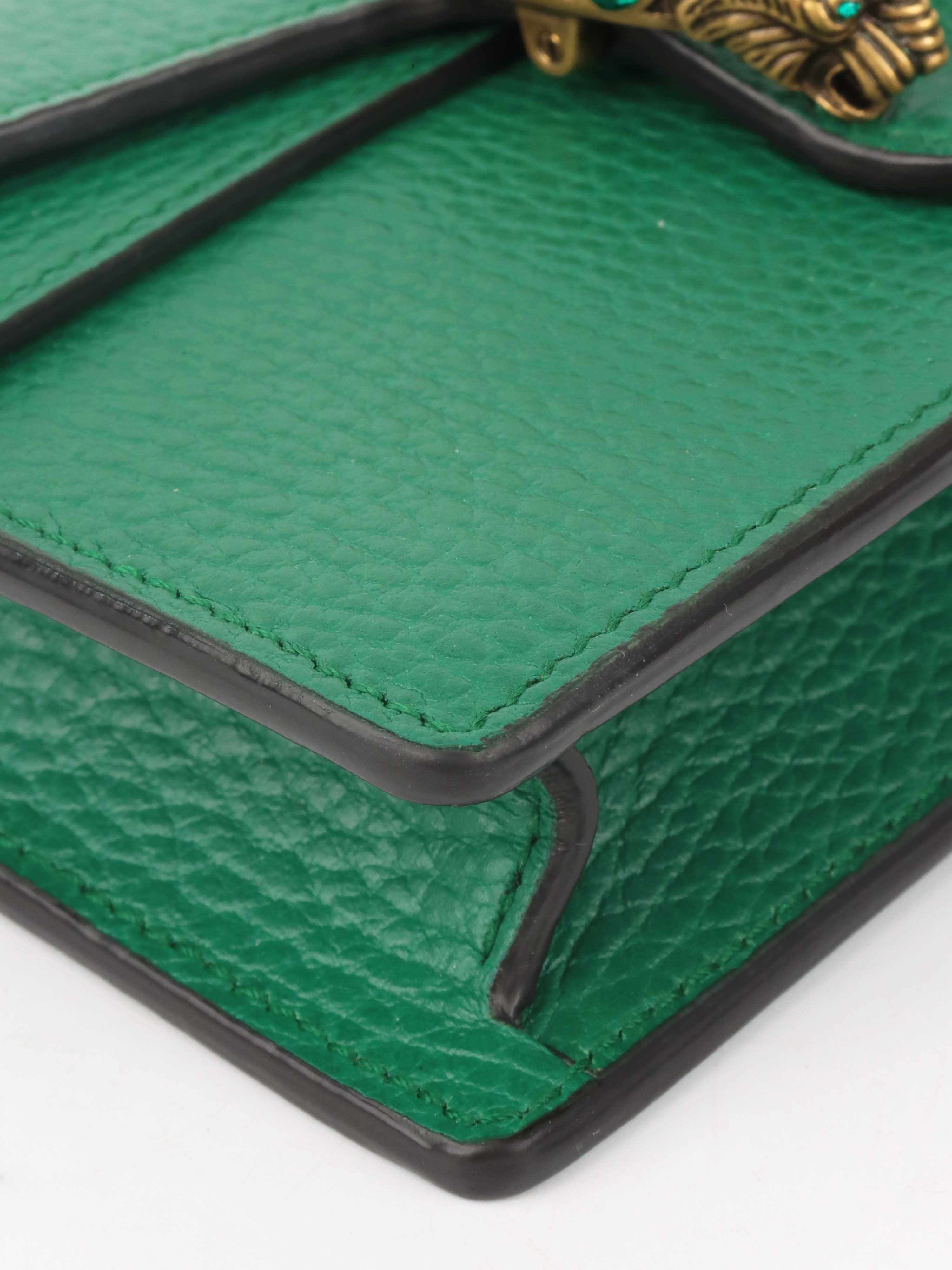 Gucci Green Super Mini Dionysus Crossbody Bag - Luxury Designer Handbag for Women | Perfect for Parties, Date Nights & Everyday Use