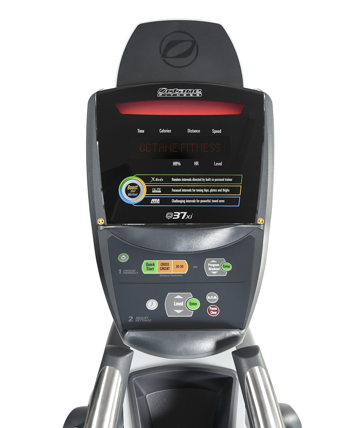 Q37XI Elliptical Cross Trainer Machine - Low Impact Cardio Exercise Equipment for Home Gym - Perfect for Weight Loss & Full Body Workout - Ideal for Small Spaces & Apartment Fitness