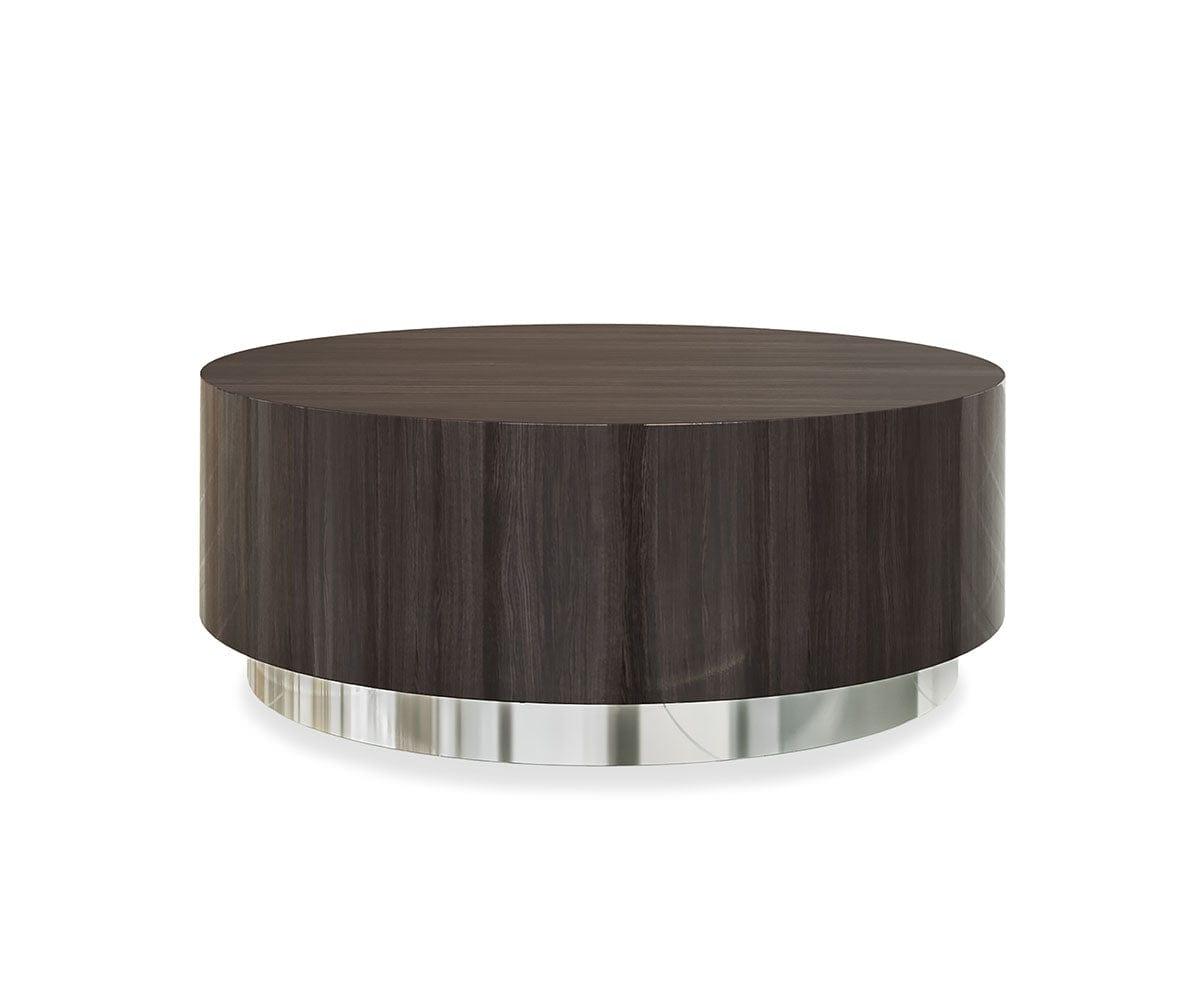 Modern Round Coffee Table - Solid Wood Living Room Furniture for Home Decor - Perfect for Small Spaces, Apartments & Cozy Gatherings