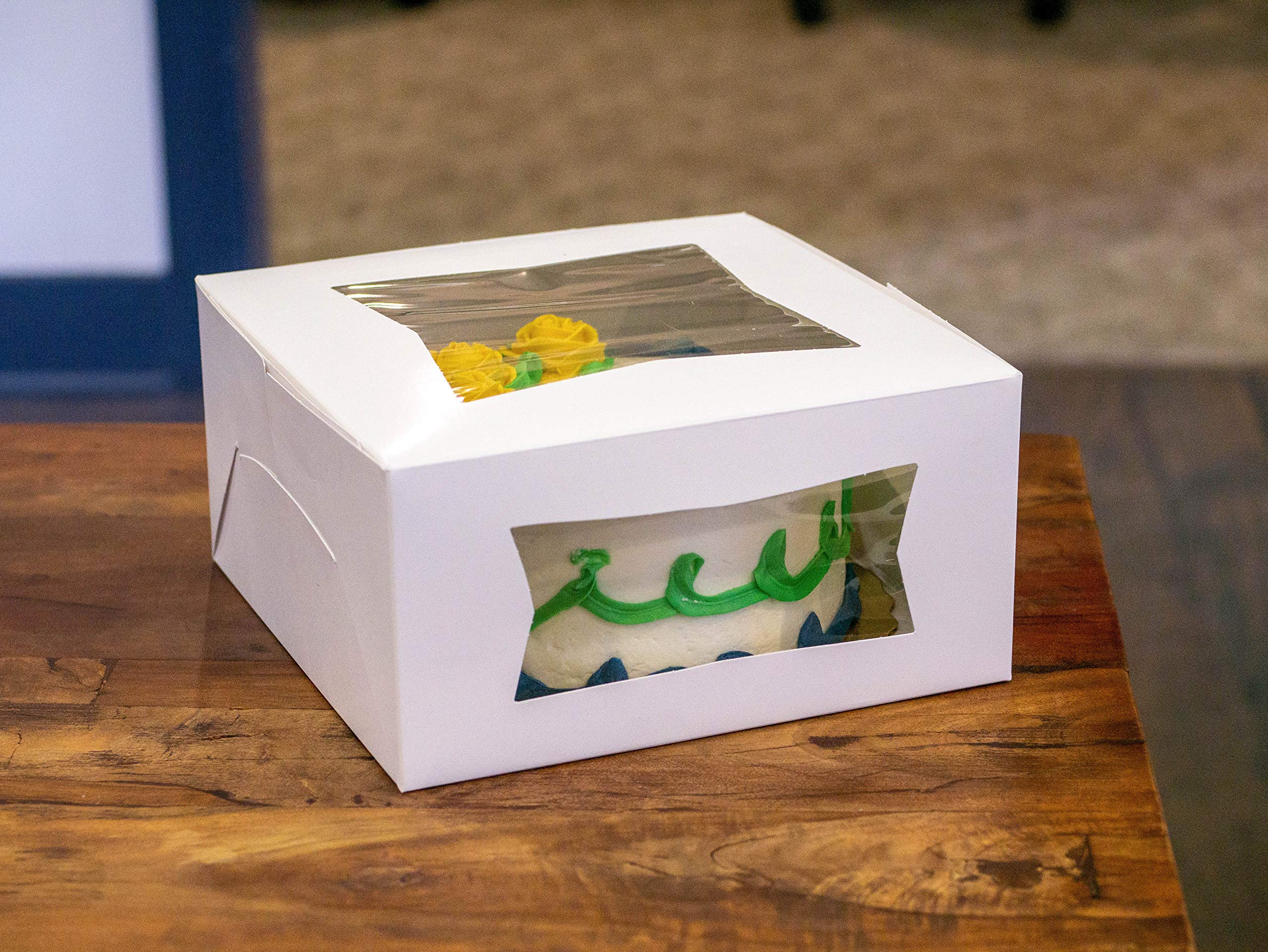 Southern Champion Tray 23133 White Paperboard Window Bakery Box - 19