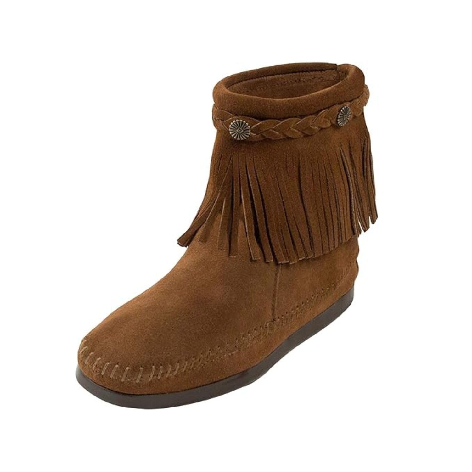 Minnetonka Women's High Top Back Zip Boots - Comfortable Suede Ankle Boots for Casual Wear | Perfect for Fall, Winter & Outdoor Activities