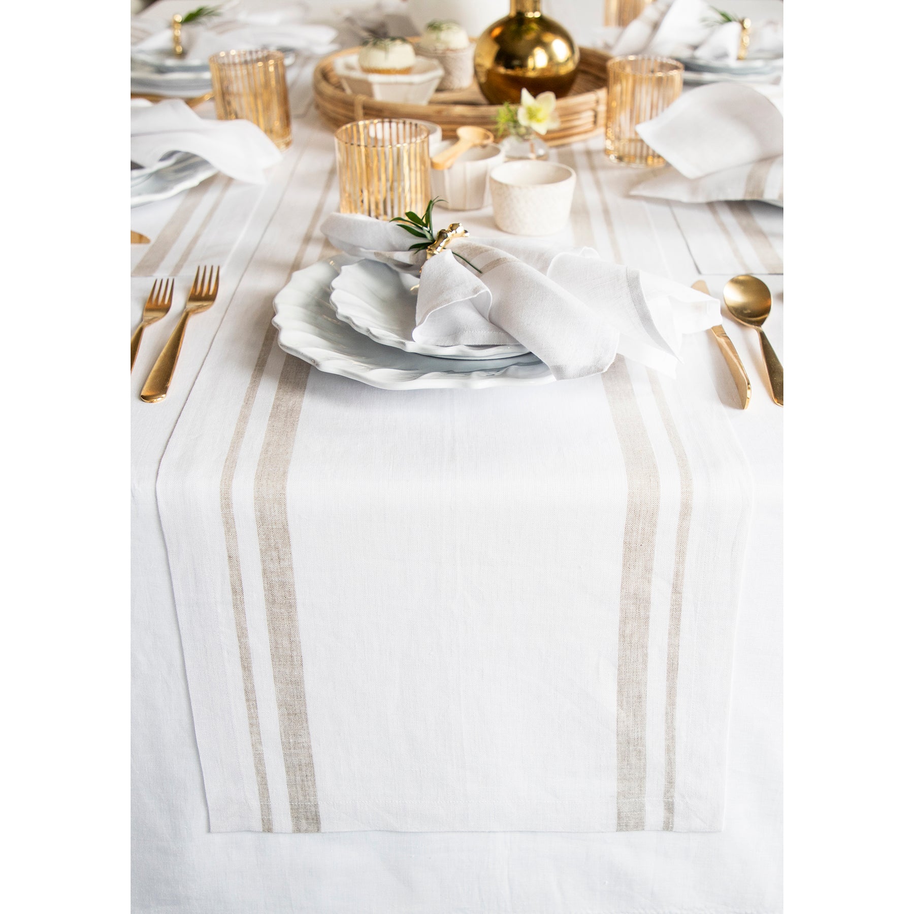 Red and White French Stripe