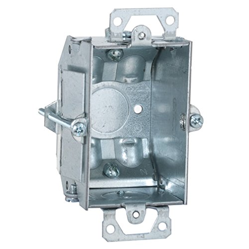 Hubbell-Raco 487 Beveled Switch Box with Plaster Ears - 2-1/4