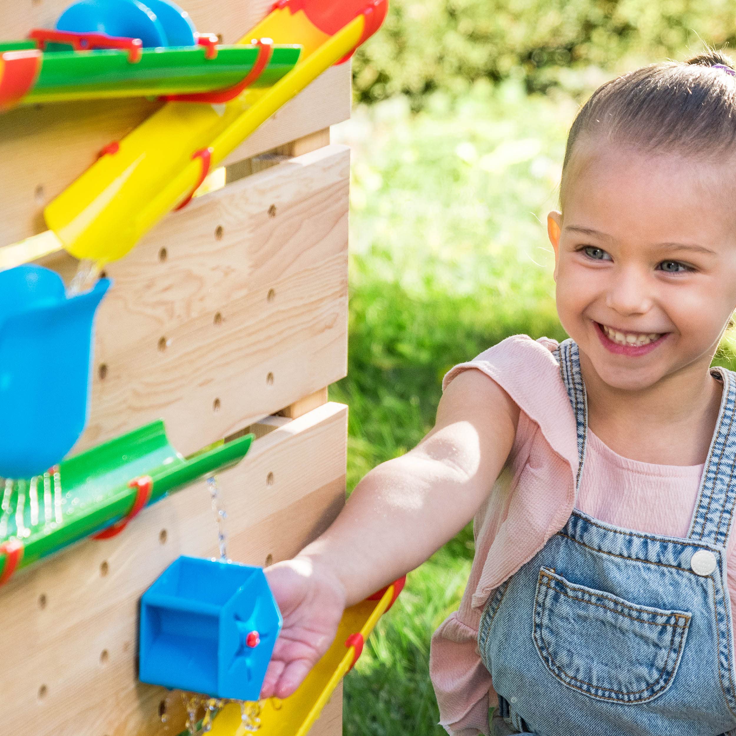 Wooden Waterfall Sensory Play Table for Kids Ages 3+ | 27-Piece Educational Water Toy Set | Outdoor & Indoor Learning Activity for Toddlers & Preschoolers | Perfect for Backyard, Classroom & Daycare Play