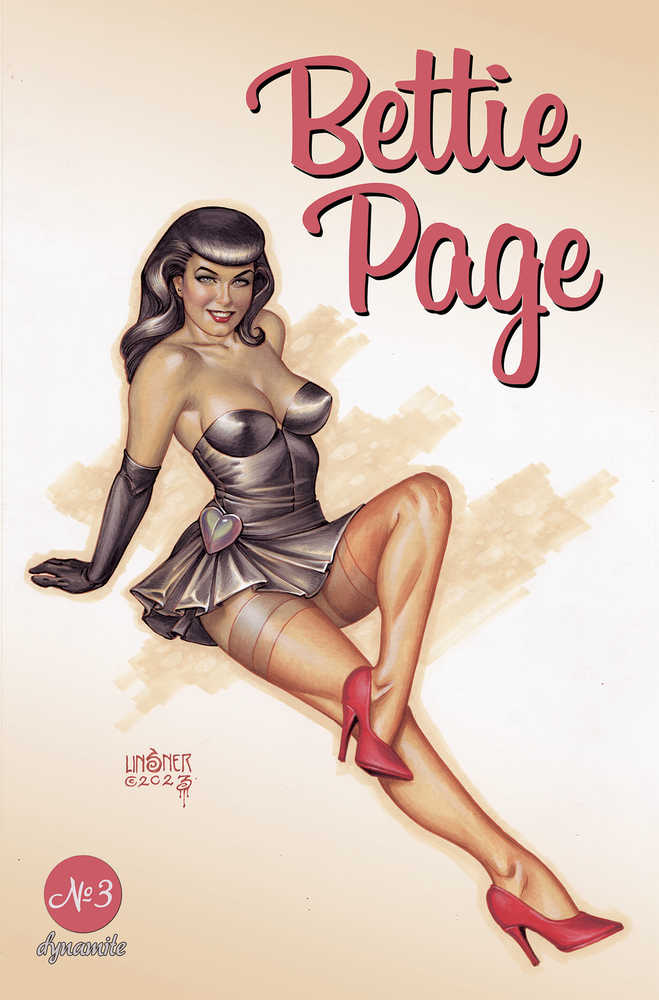 Bettie Page #3 Cover A Linsner - Vintage Pinup Art Print - Perfect for Home Decor, Office Wall Art & Retro Collectors