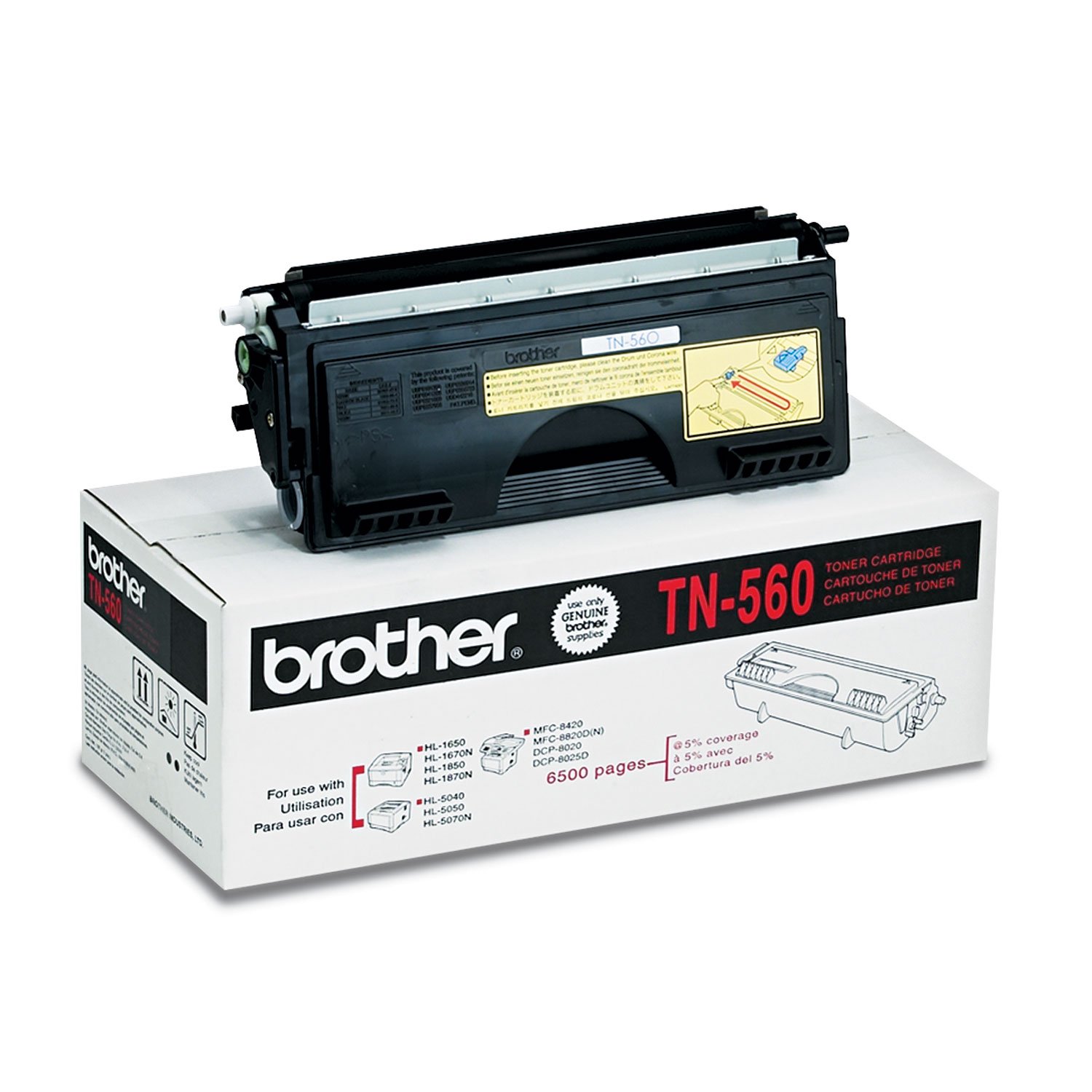 Brother TN560 Compatible Toner Cartridge - High Yield Black Replacement (1-Pack) | Perfect for Office Printing & Home Use