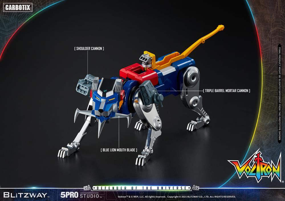 Blitzway Voltron: Defender of the Universe Carbotix Series Collectible Action Figure - Perfect for Display, Anime Fans & Sci-Fi Collectors